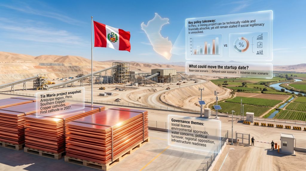 Tia Maria copper project in Peru infographic