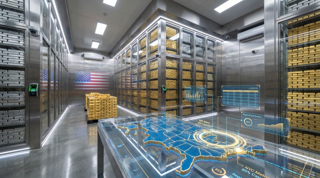 Vault showcasing concentration risk of depositories.