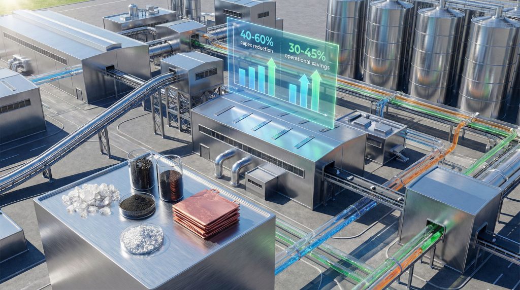 Modern centralised processing hub for metal supply.