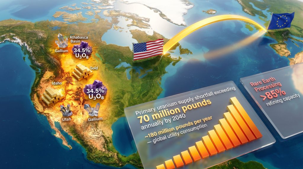 US-EU critical minerals partnership map infographic