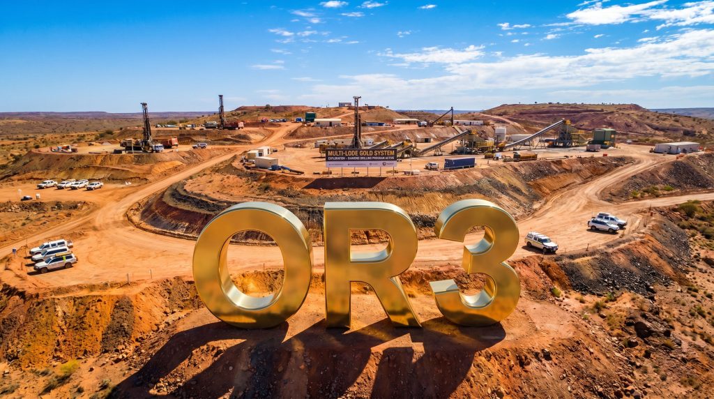 Ore Resources Ltd-OR3-OR3 gold mine with machinery and vehicles.