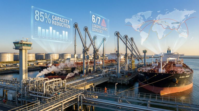 Novorossiysk oil loading disruption impacts capacity.