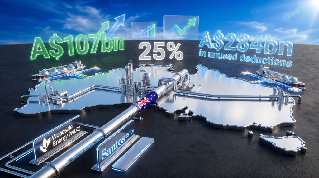 Australia's 25% gas export tax impact.
