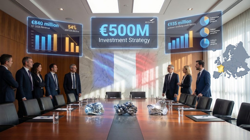 Eramet capital increase investors meeting strategy.
