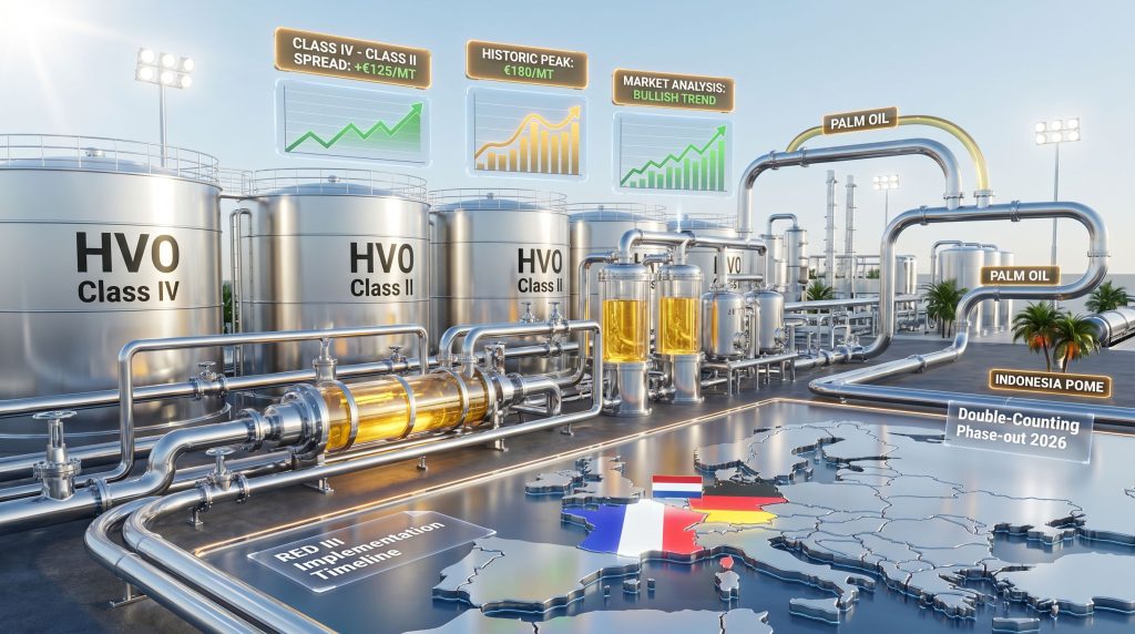 European HVO Class IV-II spread visualization.