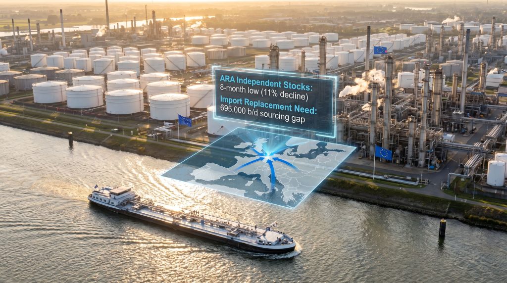 Diesel supply issues at ARA port.