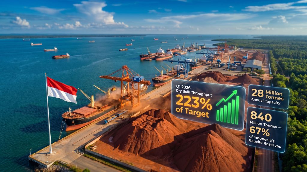 Kijing Terminal bauxite trade in West Kalimantan port operations