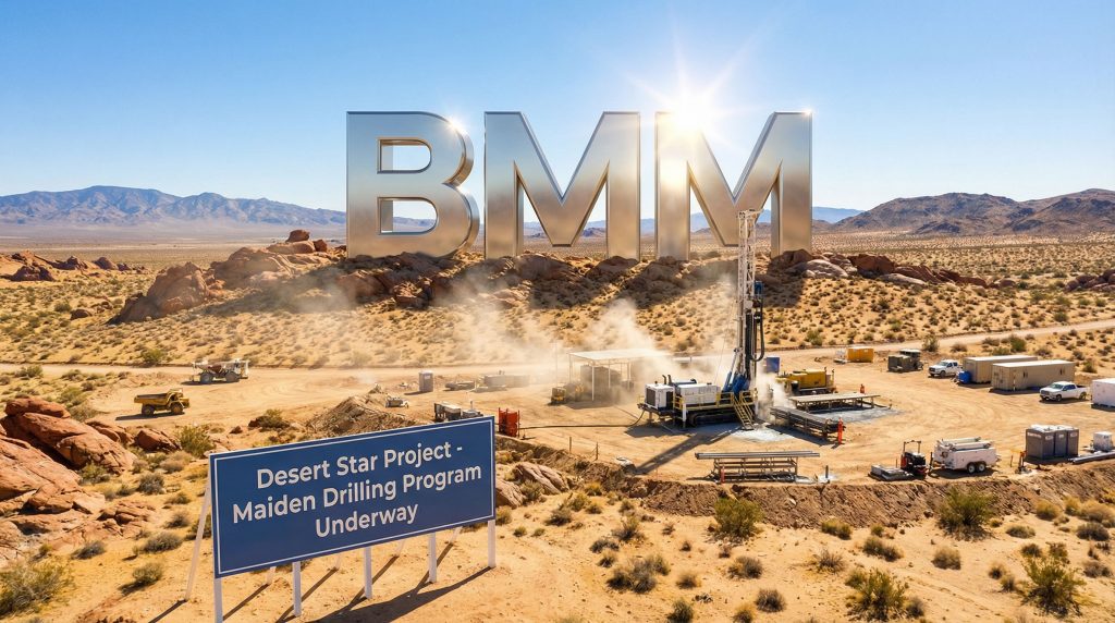 Bayan Mining and Minerals Ltd-BMM-BMM desert drilling project underway.