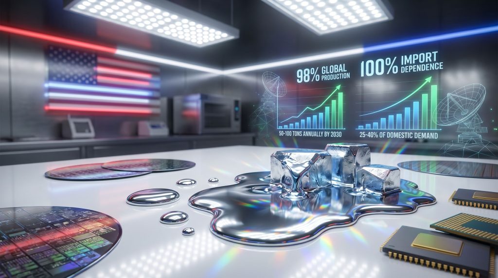 Gallium production in the U.S. with technology.
