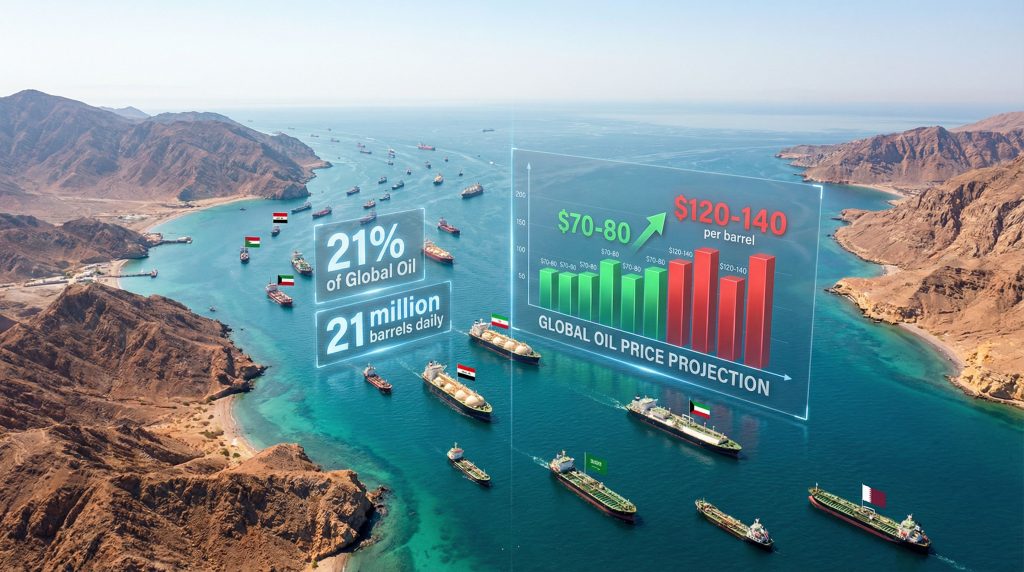 Strait of Hormuz oil transport data visualization.