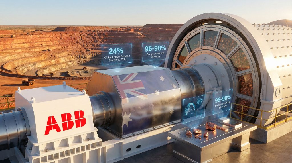 ABB grinding technology in Australian copper mine.
