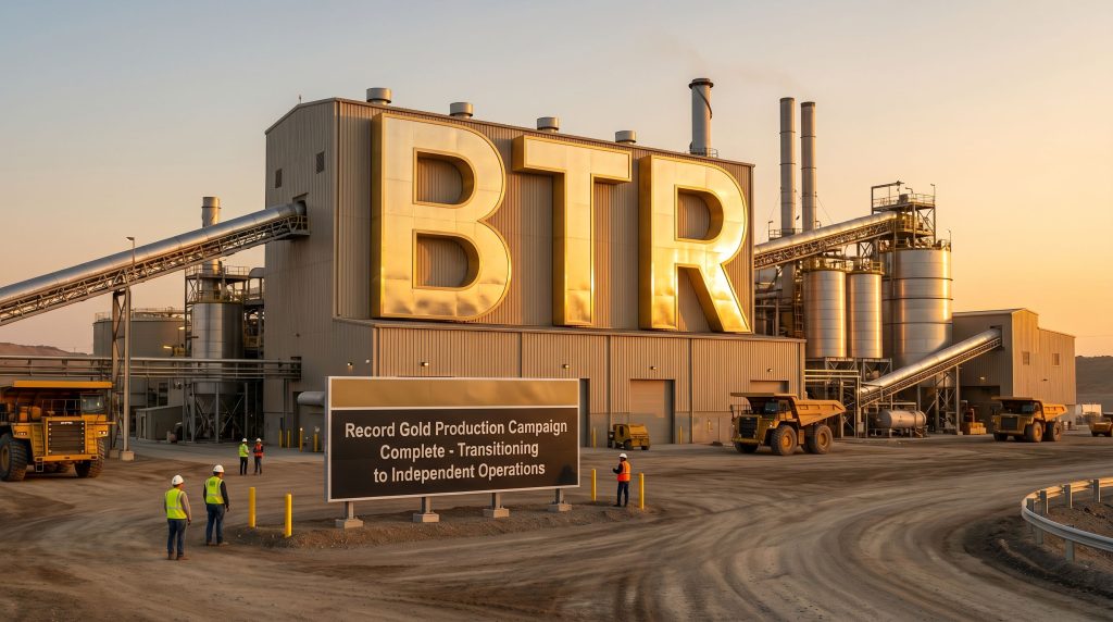 Brightstar Resources Ltd-BTR-BTR facility exterior with workers.
