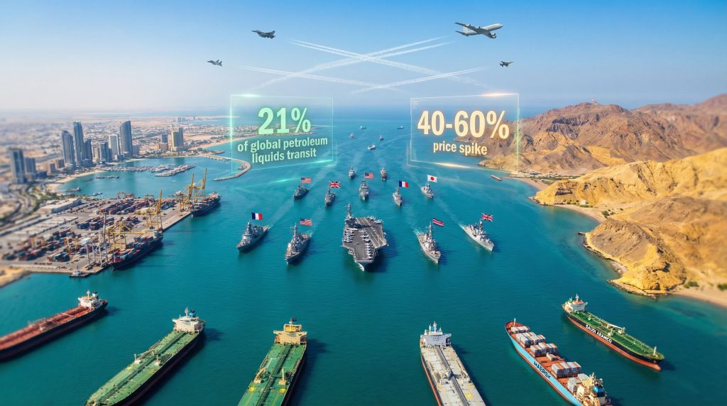 Joint action to reopen Strait of Hormuz.