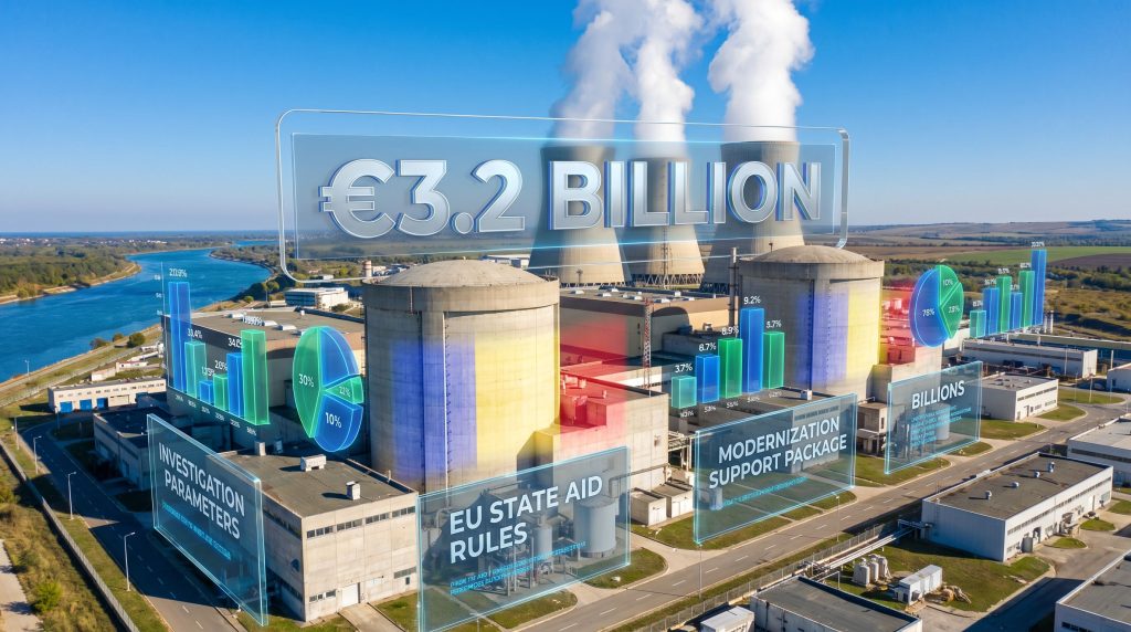 Cernavoda nuclear plant funding investigation visuals.