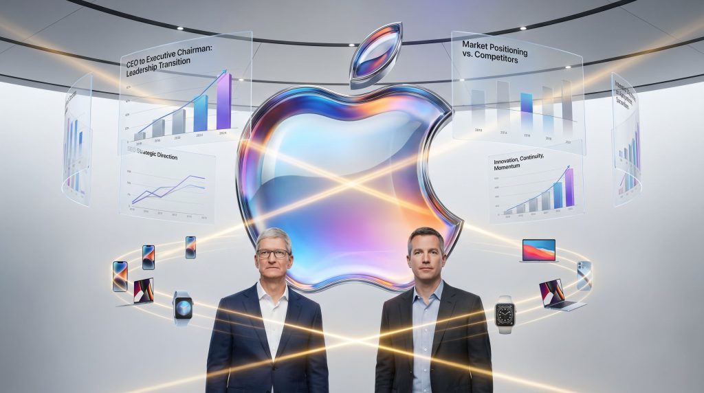 Tim Cook to become Executive Chairman: Apple leadership transition.