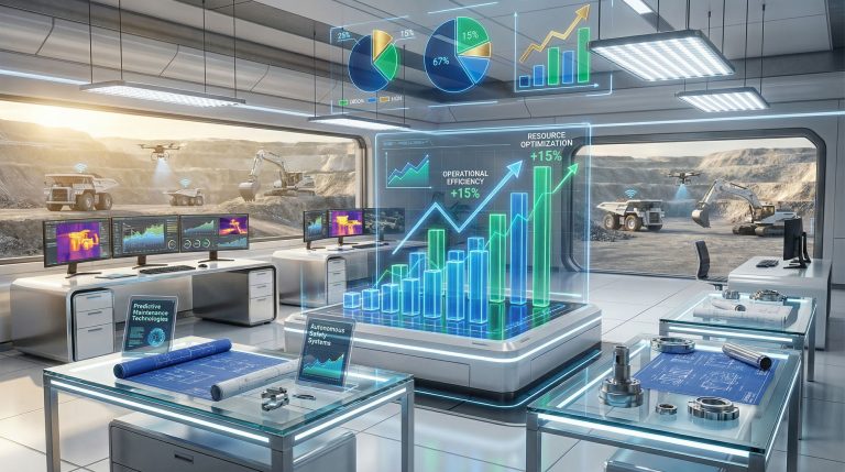 Futuristic mining technology showcase for Open Aster innovation challenge.