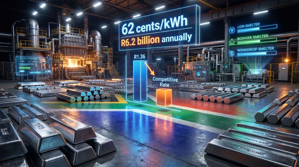 Smelter facility highlighting Glencore South Africa energy deal.
