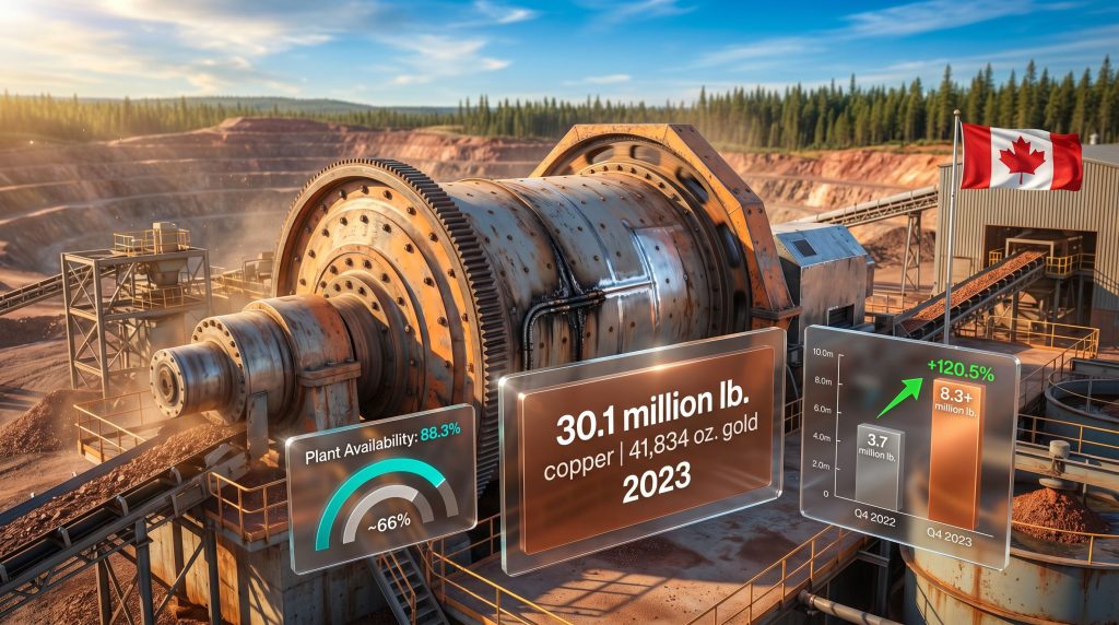 Mount Polley copper production despite damaged mill infographic