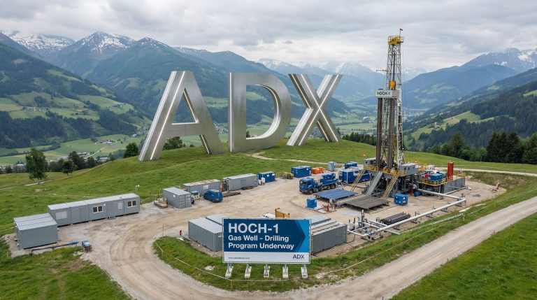 ADX Energy Ltd-ADX-ADX drilling operation in picturesque landscape.