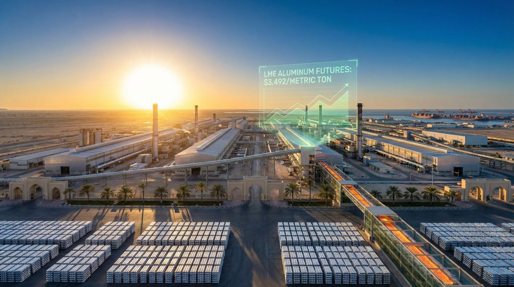 Gulf smelter facility under Iran threat.