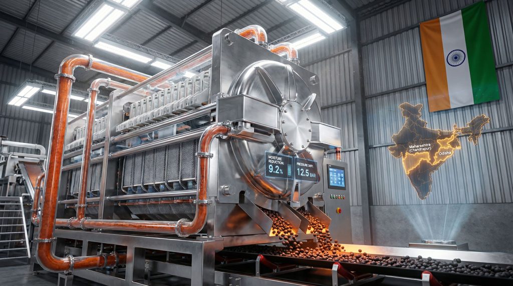 Metso filters processing iron ore in India.