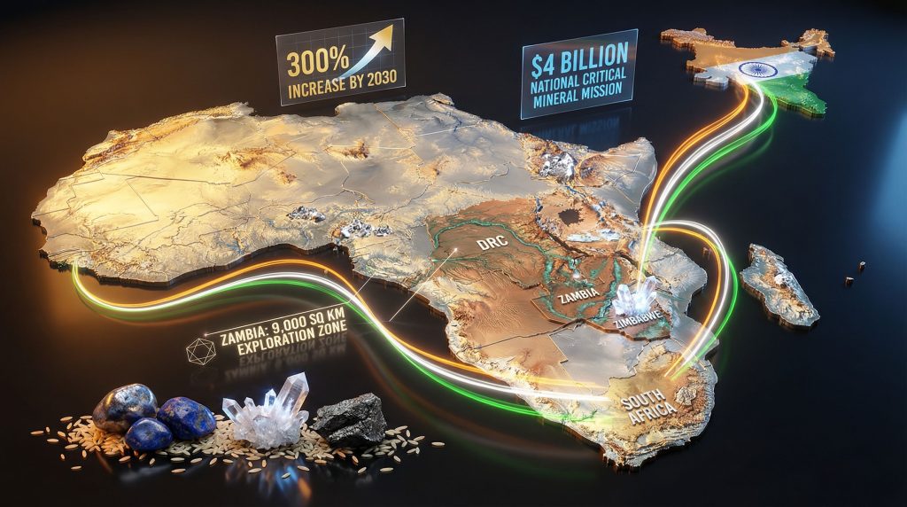 India enters Africa's critical minerals race map.