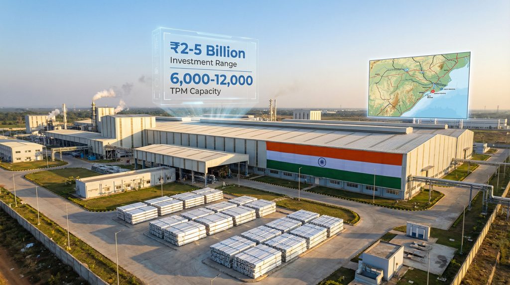 Aluminium expansion in Khordha, investment details.