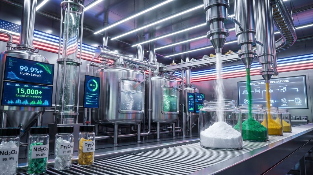 US rare earth oxide processing facility.