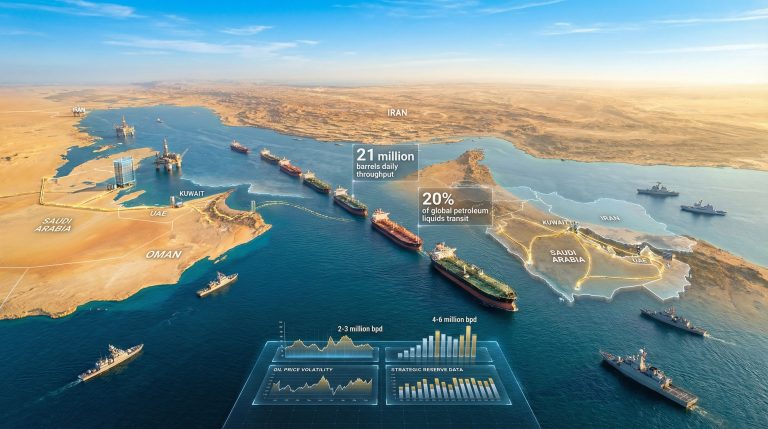 Middle East oil transit and market impact.
