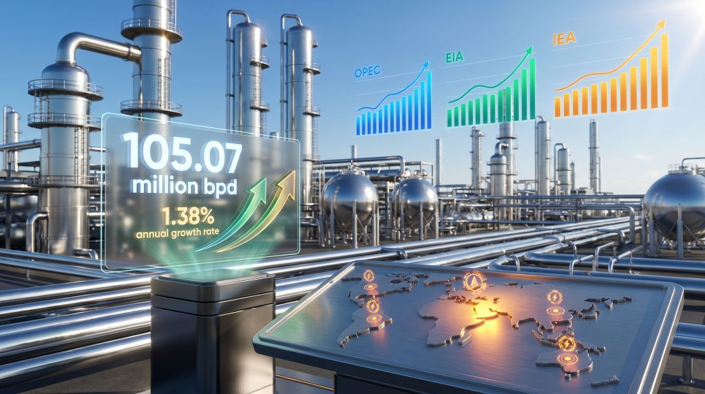 OPEC cuts oil demand forecast visuals.