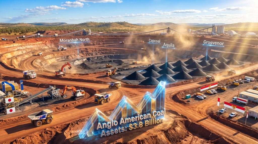 Anglo coal business sale visualized creatively.