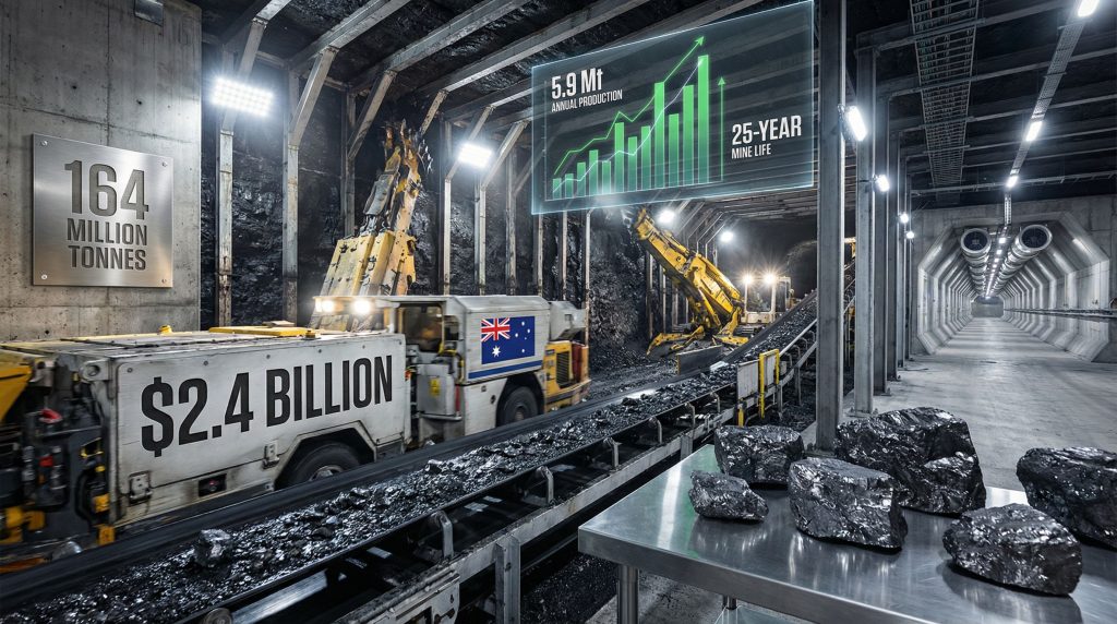 Yancoal Kestrel Coal Mine acquisition visualized.