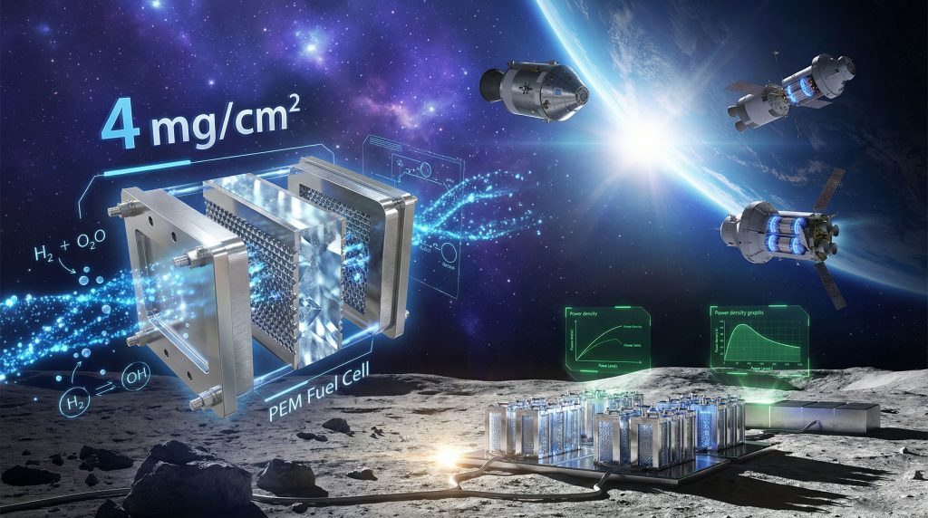 Platinum fuel cell technology powers space exploration.