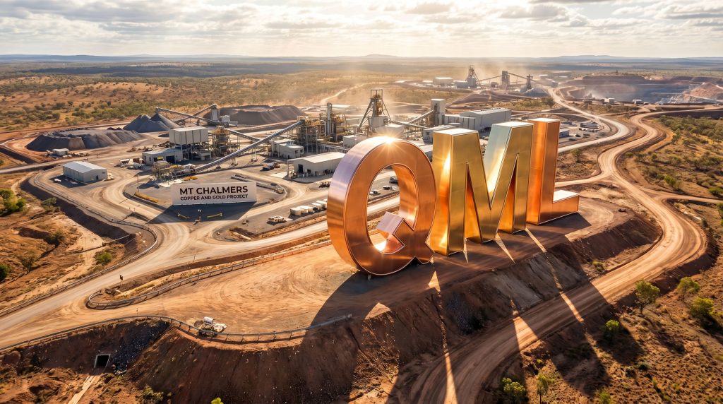 Qmines Ltd-QML-QML mining site with Mt Chalmers signage.