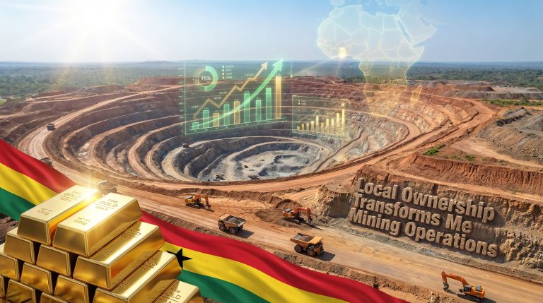 Ghana Damang gold mine local ownership boosts growth.