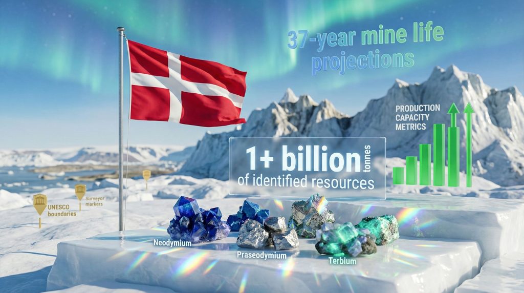Greenland rare earths licence rejection visualized.