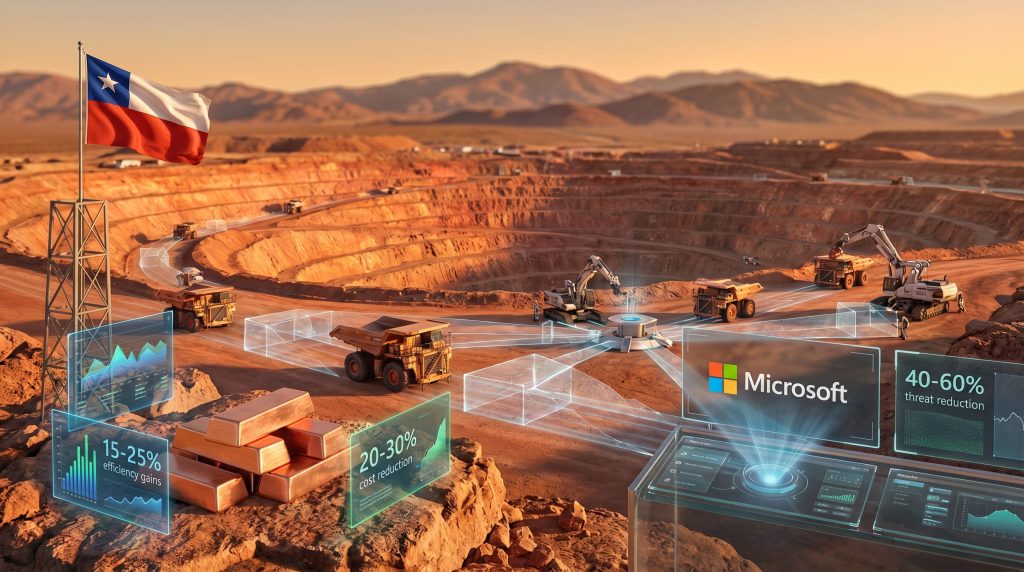 Codelco and Microsoft partnership in mining innovation.