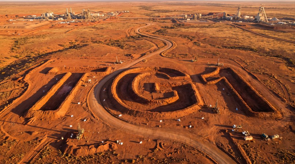 Techgen Metals Ltd-TG1-T1G1 excavation site in arid landscape.