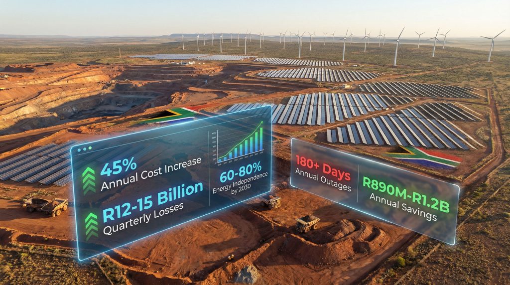 Renewable energy powering South Africa's mines.
