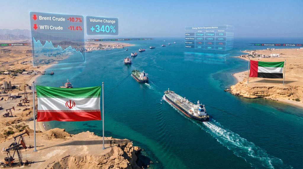 Oil prices drop as Strait opens.