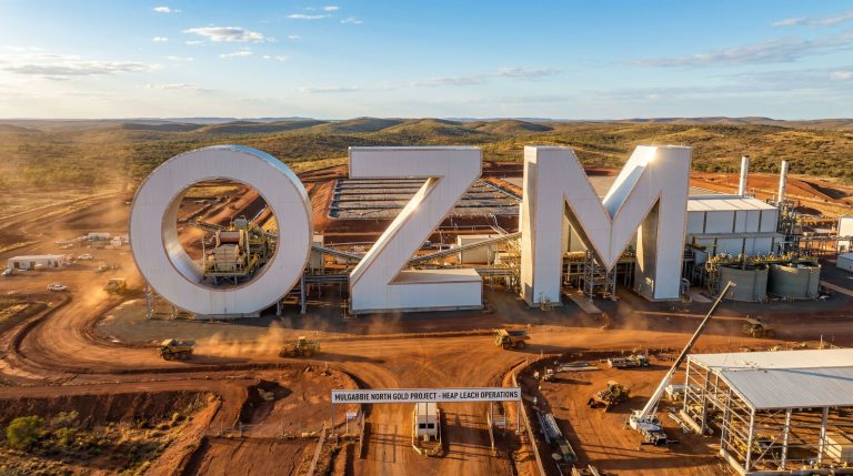 Ozaurum Resources Ltd-OZM-Gold mine operations with OZ letters.