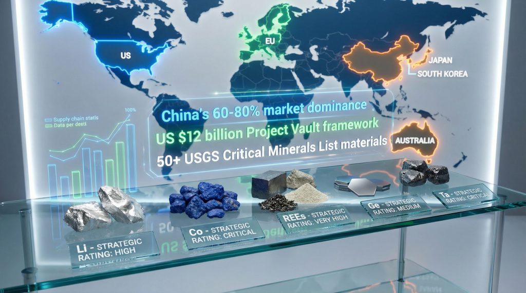 Global critical minerals reserve distribution map.