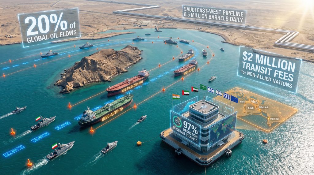 Iran alternative routes in Hormuz Strait explored.