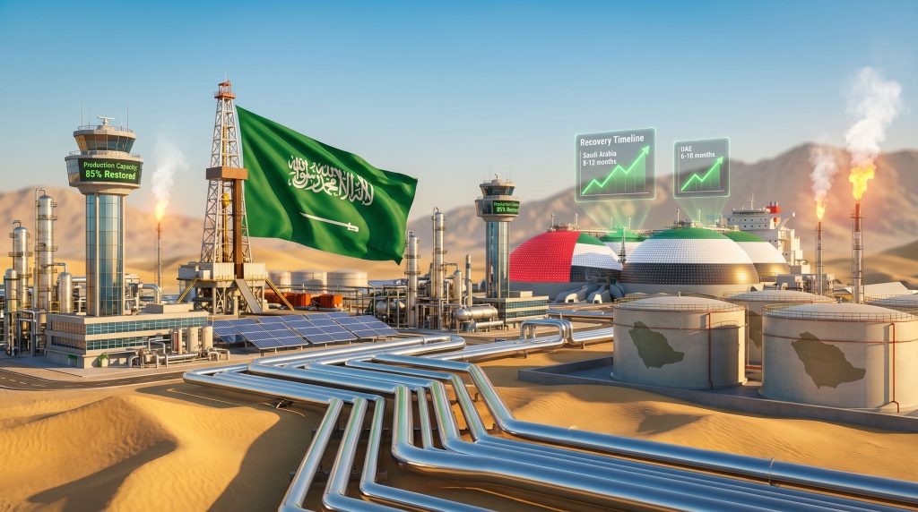 Middle Eastern energy recovery visualization.