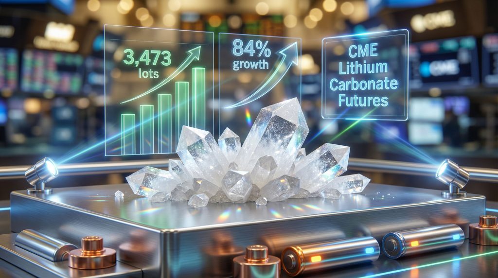 CME lithium carbonate futures display growth.