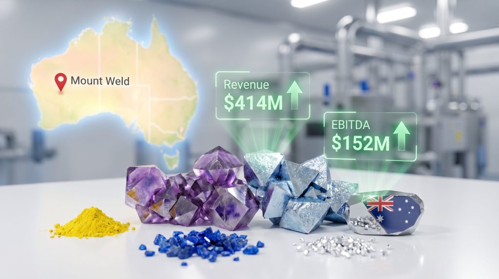 Lynas Rare Earths shares highlight revenue growth.