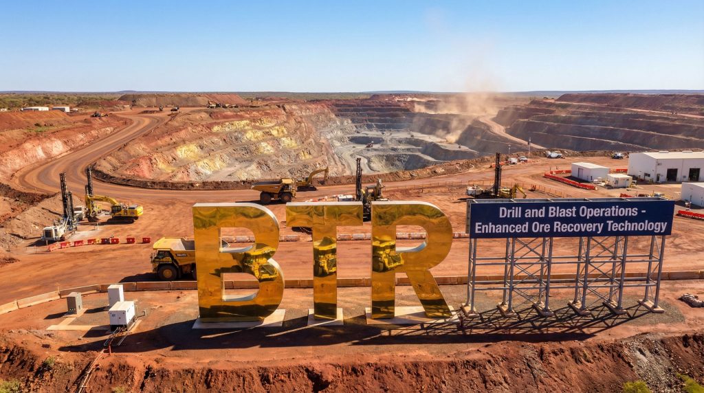 Brightstar Resources Ltd-BTR-BTR mining site with heavy machinery.