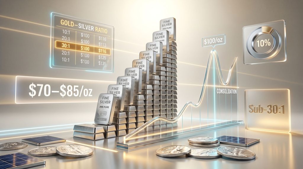 David Morgan silver price outlook infographic