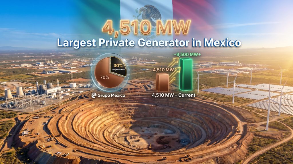 Grupo México BlackRock Saavi Energía deal infographic