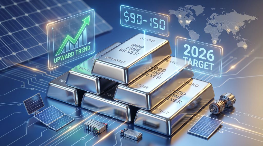 Silver price forecast 2026 with trends.